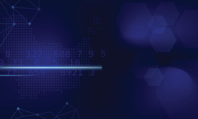 Poster - Futuristic abstract technology cybernetic circuit background isolated