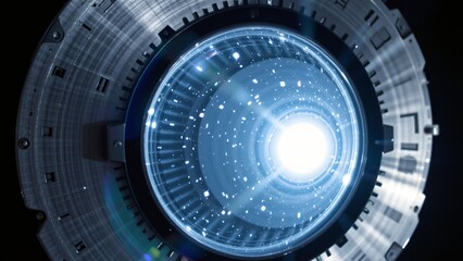 Poster - Dynamic light emission from advanced lens technology in a stellar environment a futuristic exploration of visual science and innovation