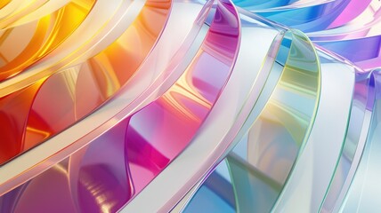 Aufkleber - abstract vivid colorful wave flow express the energetic texture. seamless texture of vividness curve