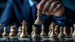 © rak - mastering strategy a decisive chess move by a sharp business leader on the chessboard depicting strategic planning and leadership prowess