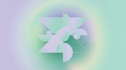 Aufkleber - Minimal Geometric Gradient EPS background