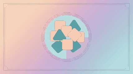 Aufkleber - Minimal Geometric Gradient EPS background