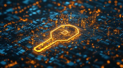 Key on a Circuit Board Network