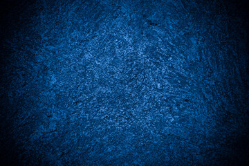 Aufkleber - Old wall pattern texture cement blue dark abstract  blue color design are light with black gradient background.
