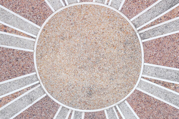 Wall Mural - Terrazzo brown texture with white grey patterns on background