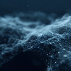 Poster - Intricate network of interconnected nodes forming a textured, abstract surface