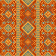 © Kannika - Geometric ethnic traditional pattern. Designed for silk print, decoration, wallpaper, textile.