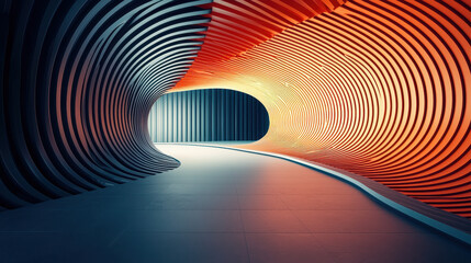 Poster - a realistic 4k 3d background showcasing geometric contrasts with side lighting highlighting a unique