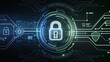 © Din Nasahrudin - Digital lock and cybersecurity concept symbolizing data protection, secure access, encryption, firewall, privacy, and modern digital security in a connected technology world.