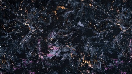 Poster - A stunning dark abstract pattern featuring colorful swirls and textures. Ideal for modern design projects, website backgrounds, or artistic displays.
