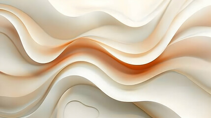 Poster - Abstract design with soft, flowing curves and warm tones.