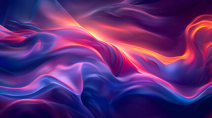 Fototapete - Dynamic flowing abstract design with vibrant hues.