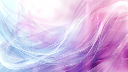 Poster - Delicate, flowing fabrics in soft pastel hues.
