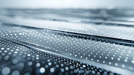 Poster - Abstract design of  overlapping lines and dotted patterns.