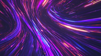 Poster - Dynamic light flow abstract digital space visual art futuristic environment close-up view energy concept