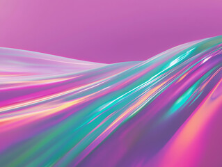 Poster - Vibrant abstract waves digital realm visual art colorful gradient aesthetic perspective modern design concepts