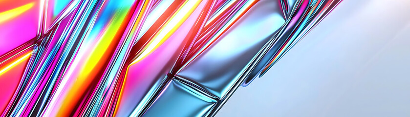 Poster - Dynamic abstract art creation digital space graphic design modern aesthetic close-up view vibrant colors