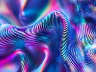 Aufkleber - Vibrant textile patterns abstract design digital art colorful environment close-up view creative concepts