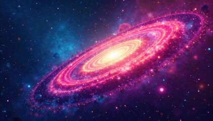 Wall Mural - abstract swirling nebula, cosmic dust seamlessly flowing , pink, universe, space