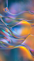 Aufkleber - Flowing abstract liquids artistic display digital artwork colorful environment close-up view fluid dynamics concept