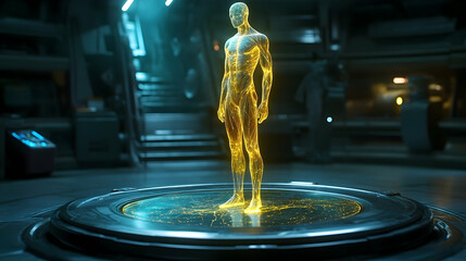 Poster - Digital human figure holographic representation