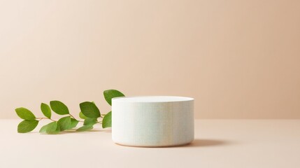 Poster - isolated eco-friendly product against plain backdrop with ample copy space