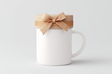 Aufkleber - capture minimalistic image symbolizing father day showcasing simple gift such as tie or mug positioned centrally against