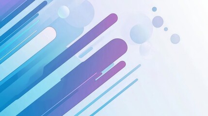 Aufkleber - Futuristic abstract background with blue and purple gradient circle lines, perfect for digital design, business banner, tech presentation, website layout, modern UI, and creative visual projects