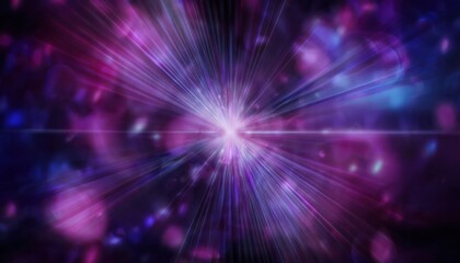 Aufkleber - vivid cosmic explosion abstract background for web design, branding, and print media with purple, blue, and pink radial light burst graphic

