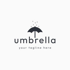 Fototapete - Umbrella logo template design with unique and creative concept.