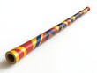 © Yothin - Striped Wooden Wind Instrument on White Background