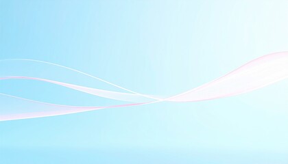 Poster - Calm waves flowing across a blue horizon abstract artwork soft colors serene environment aerial view tranquility concept
