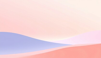 Poster - Calm waves in soft hues serene landscape abstract art tranquil environment soft viewpoint minimalist concept for relaxation