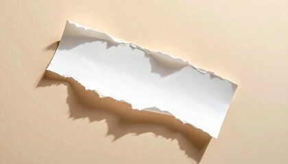 Poster - Torn paper texture close-up studio image minimalist top-down view visual concept