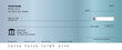 © Ashes Studio - Blank check, bank cheque design, vector format