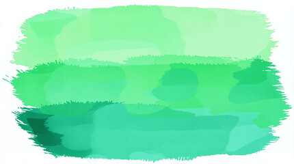 Poster - Green brush strokes : A captivating composition of layered green brush strokes, showcasing a spectrum of verdant hues from the fresh brightness to a deep, earthy tone.