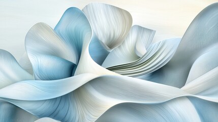Poster - Modern abstract background with pastel gray-blue palette and noise grain effect