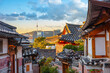 © kampon - sunset at Bukchon Hanok Village seoul south korea