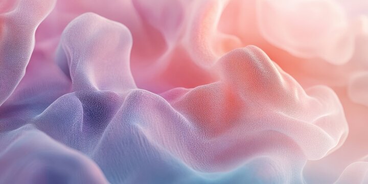 Fluid curve of threads, pastel motion background