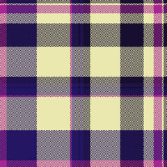 Aufkleber - pixelated plaid pattern in purple, cream and violet hues. a nostalgic, retro texture for backgrounds