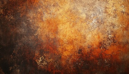 Poster - Abstract Rust and Metallic Patina Texture Background with Oxidized Surface and Weathered Effects for Industrial Design Backdrops