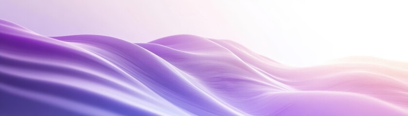 Poster - Abstract Wavy Purple and Violet Gradient Background Texture Design Featuring Smooth Lines and Modern Digital Style for Creative Backdrop Presentation and Art Element