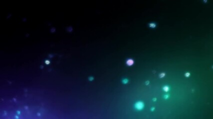 Poster - Abstract glowing particles against a dark background  