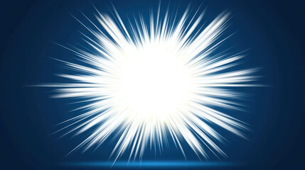 Poster - Bright Explosion Effect with Radiating Lines on Dark Background for Dynamic Visual Impact