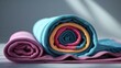 © ANRI - Photorealistic image of a rolled yoga towel