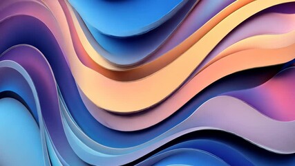 Poster - Artistic waves of color gracefully flow across a canvas in a mesmerizing display of hues and textures Generative AI