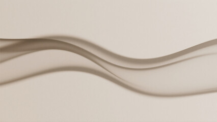 Fototapete - Elegant Beige Fabric Drape with Fluid Lines