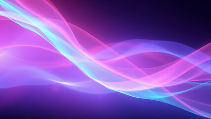 Poster - A vibrant abstract background featuring smooth gradients of pink, purple, and blue hues, creating a sense of motion and calm.
