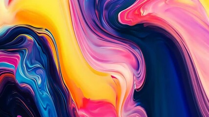 Poster - Colorful swirls of liquid art dance in mesmerizing patterns across the canvas of creativity Generative AI
