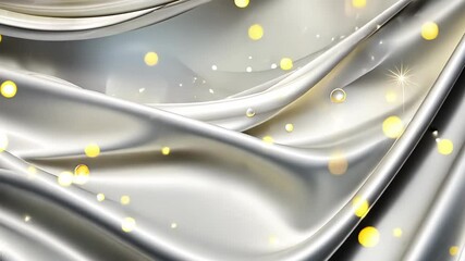 Poster - Elegant silver and gold swirls create a mesmerizing atmosphere of luxury and celebration during a night event Generative AI